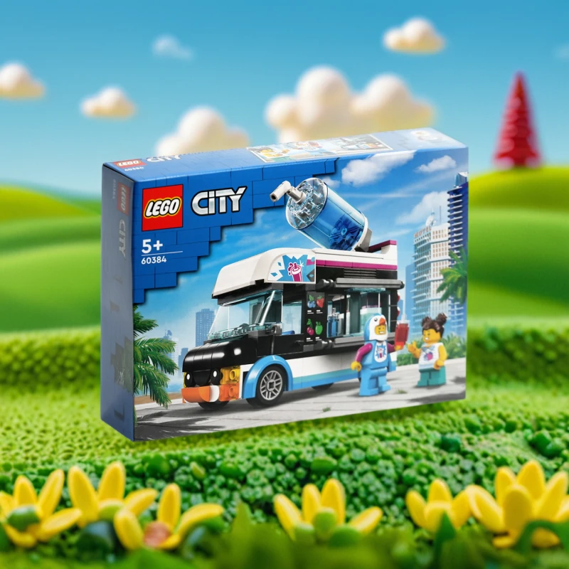 LEGO/乐高积木60384企鹅人沙冰车1盒.