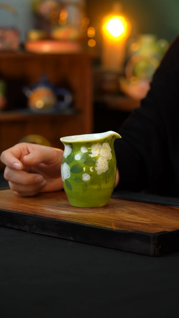 杯手绘心瓷陶瓷浮力