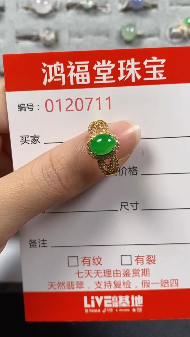 银S925镶嵌戒指翡翠南*范0711