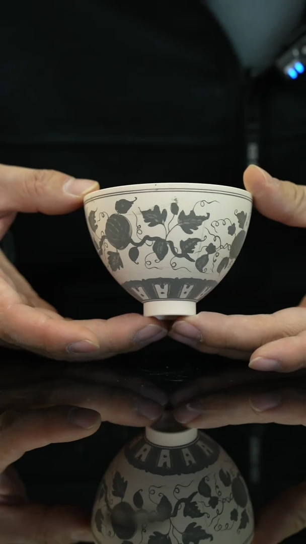 【闪购商品】瓷片押窑西瓜景德镇上庄陶瓷