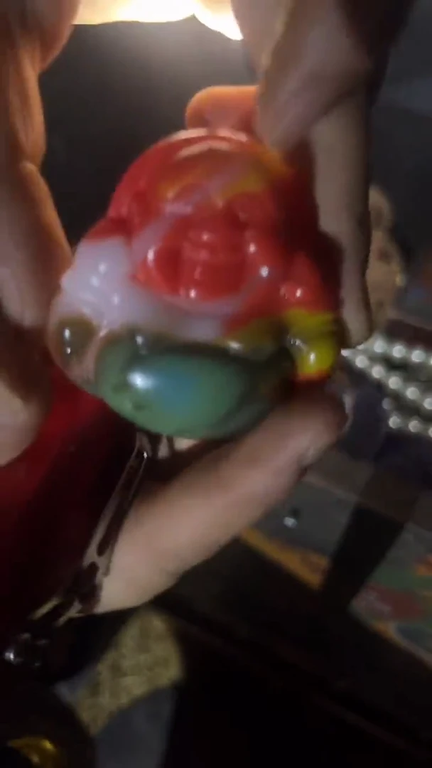 和田玉未镶嵌挂件五色佛公牌