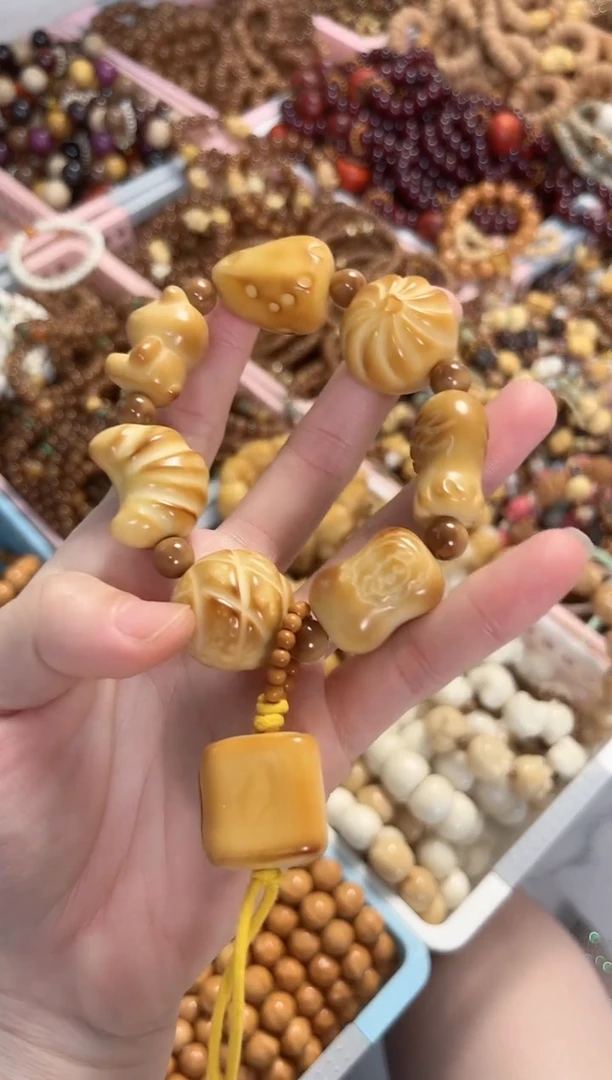 菩提根/象牙果手串象牙果全家福手串