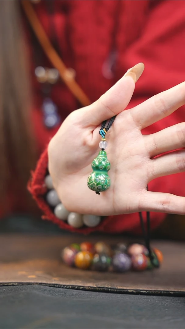 【闪购商品】WJ173大漆紫光檀螺钿小脖挂