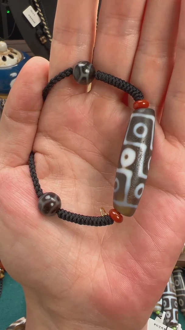 玛瑙/玉髓颈饰未镶嵌小卢全手工玛瑙天珠