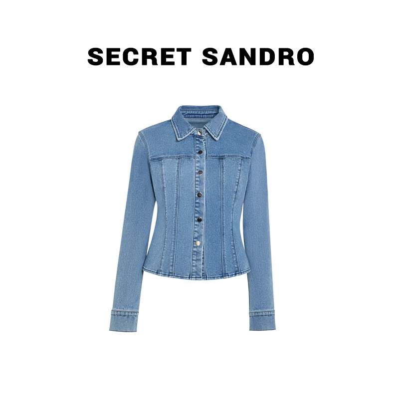 【小蛮腰】Secret Sandro 楚楚 牛仔衬衫 C65213290C