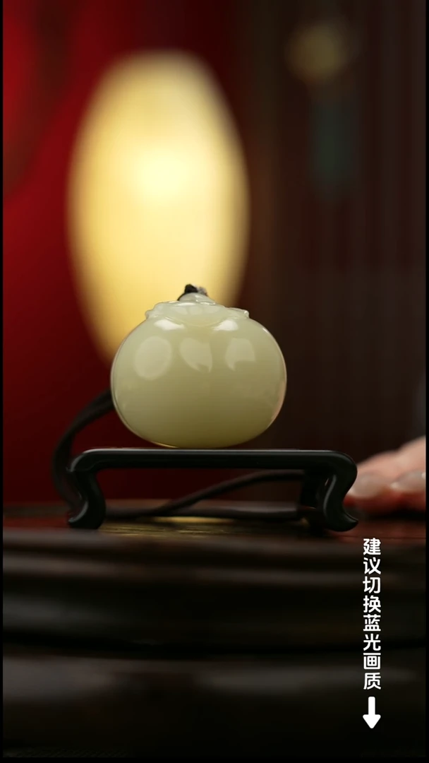 玉【柿柿如意】天然玉石手把件