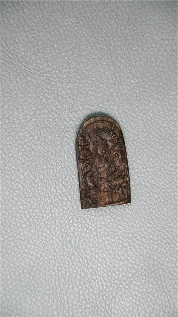 沉香吊坠7g正区文莱老料 观音挂坠