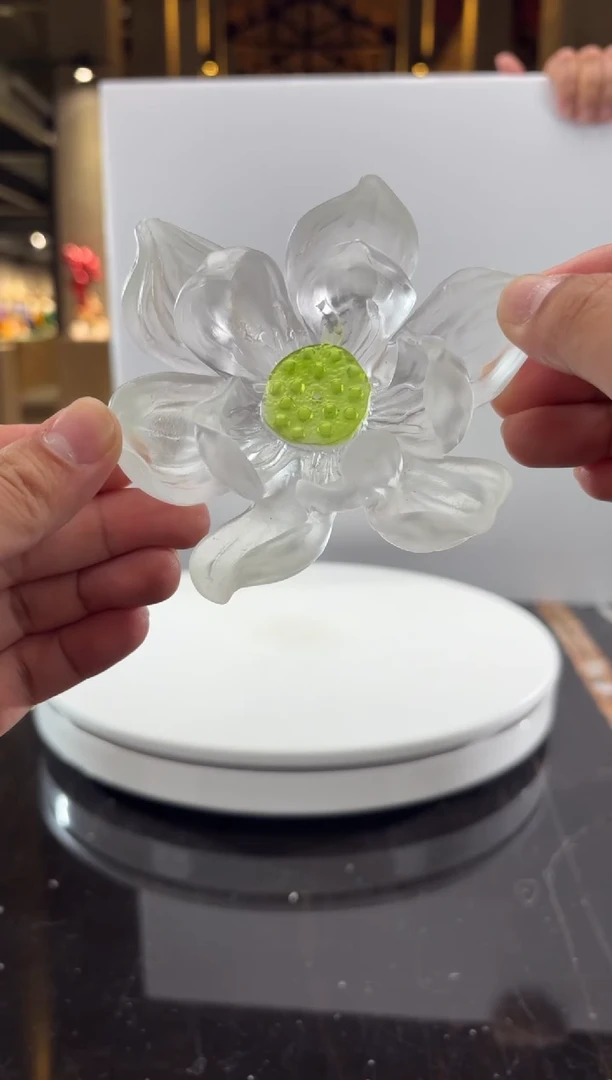 摆件CS0202009夏荷香插艺术琉璃摆件