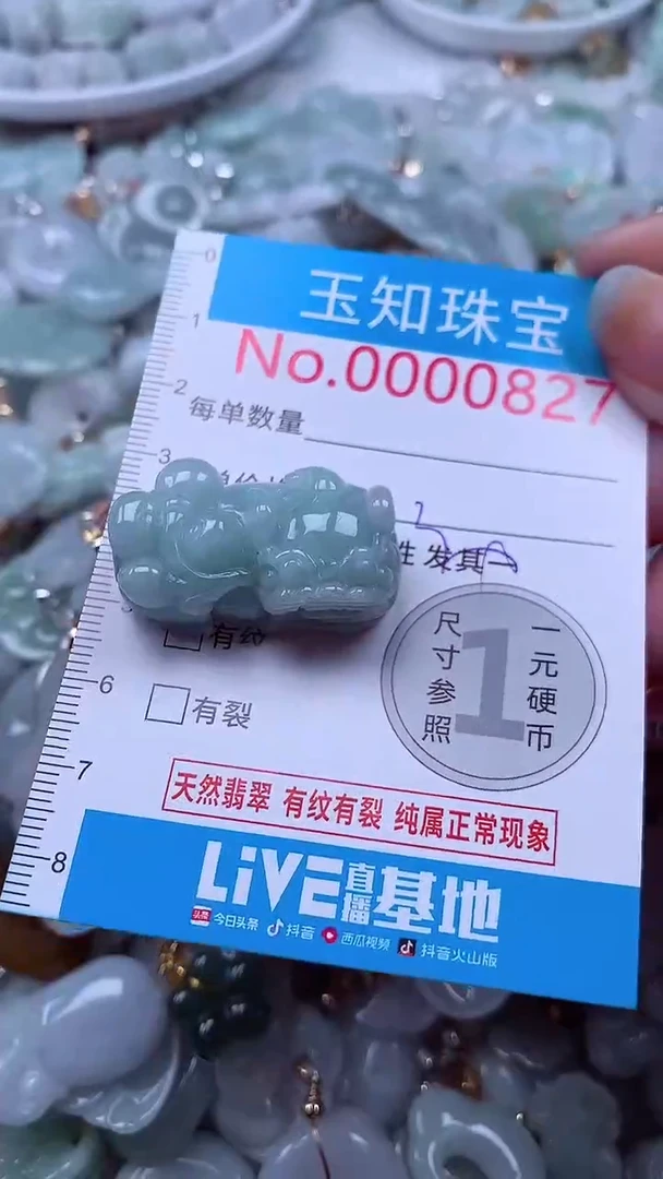 吊坠(不含链)未镶嵌翡翠827