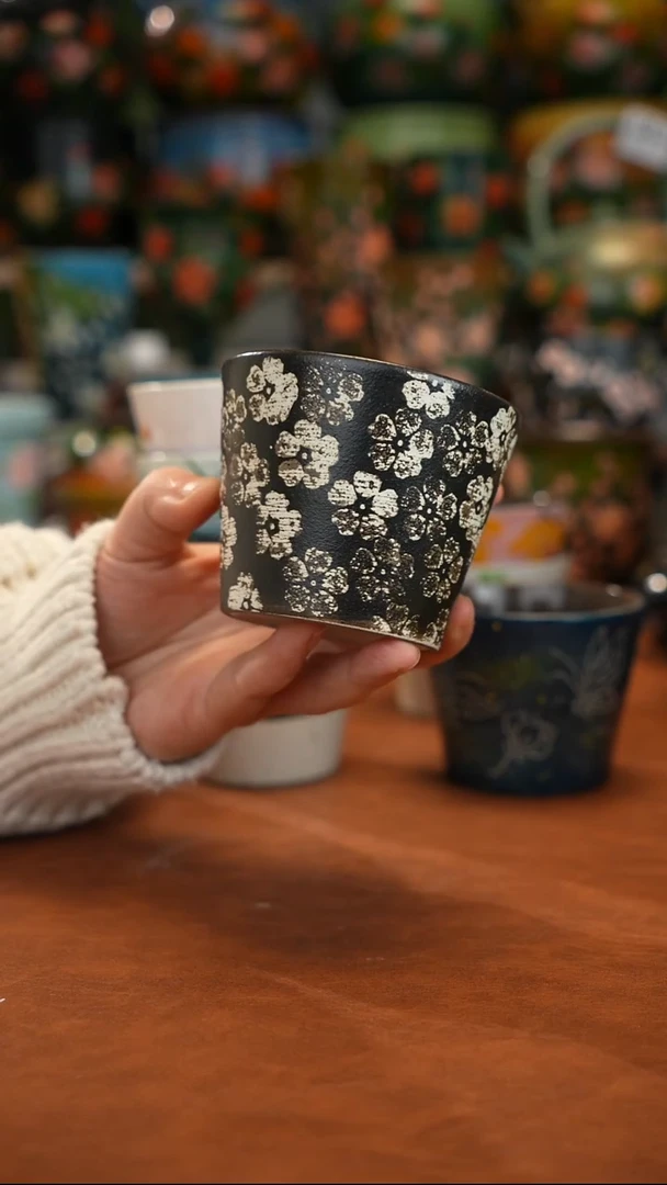 紫泥油画手绘釉下彩