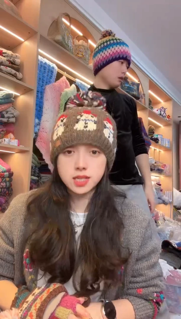 羊毛美利奴咖色雪人
