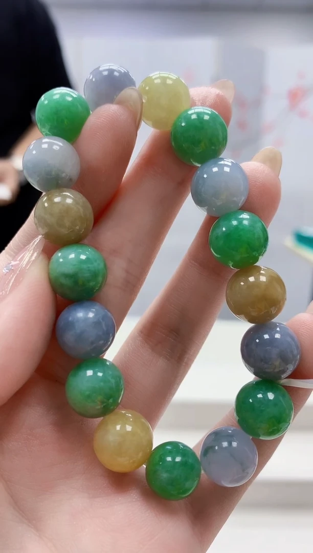 定制翡翠未镶嵌4688jw-毛货手串78