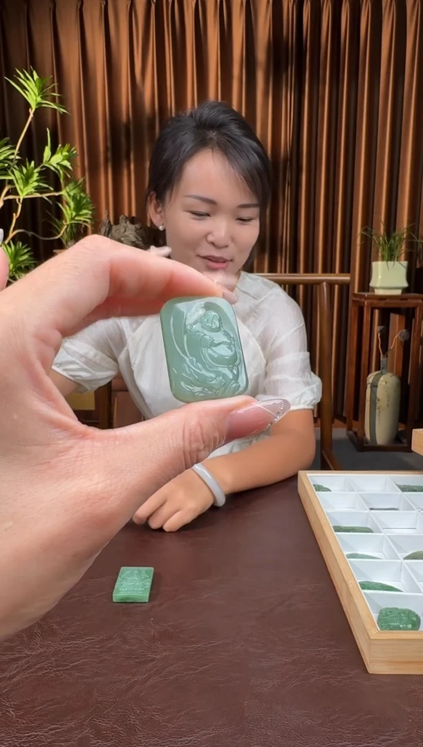 和田玉未镶嵌颈饰28晓盈8.5多样性拍一发一