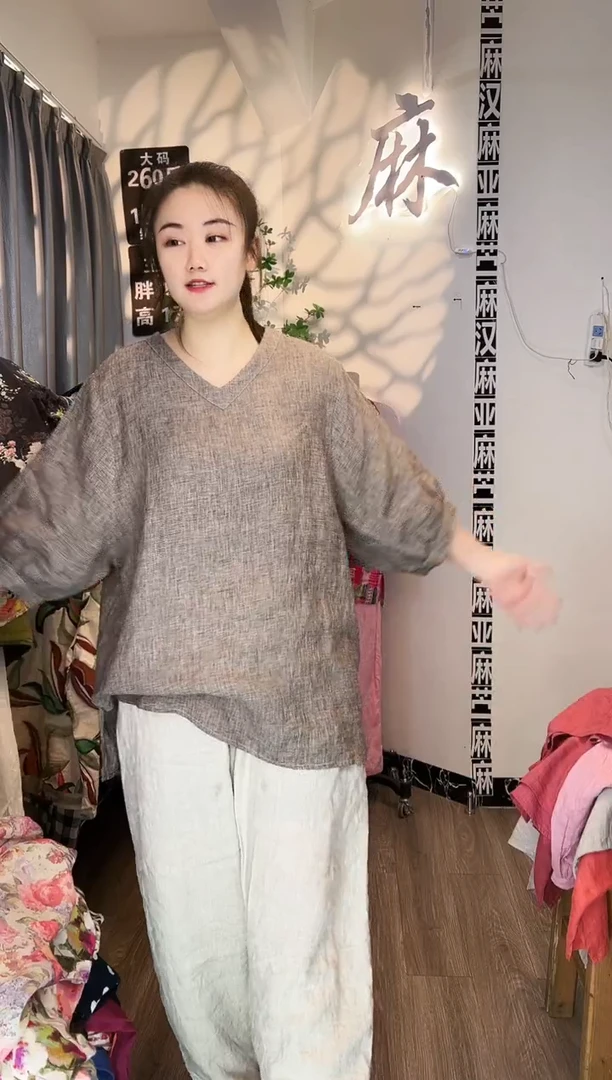 亚麻汉麻苎麻大码女装。