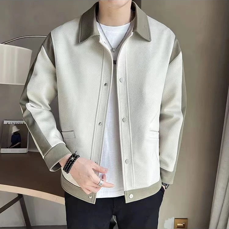 D 600-799 男夹克 男士休闲百搭春秋季潮流修身韩版翻领