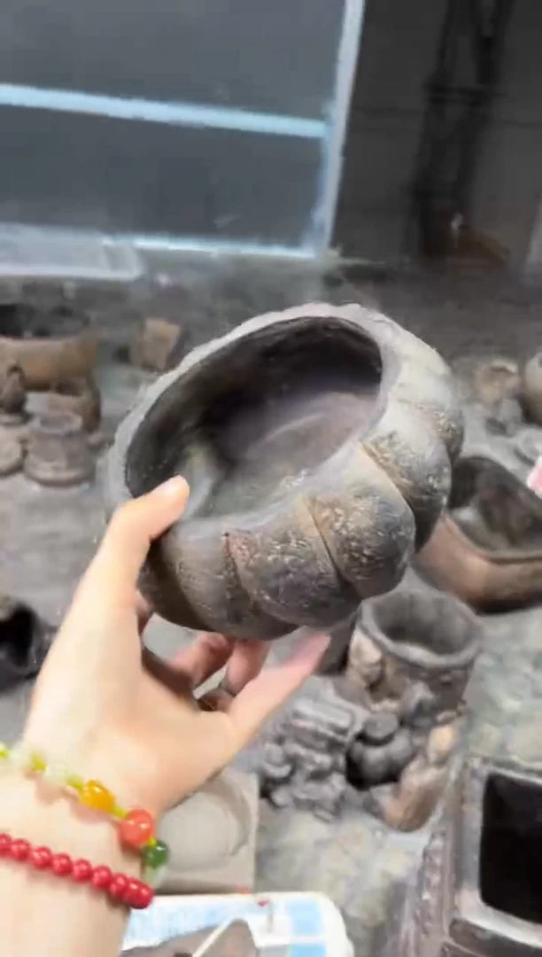陶土【火山泥】南瓜盆