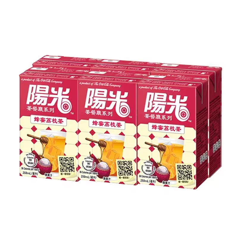 进口 港版 阳光蜂蜜荔枝茶250ml*6