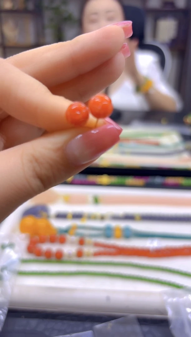 14K金镶嵌翡翠耳饰DIY款E780