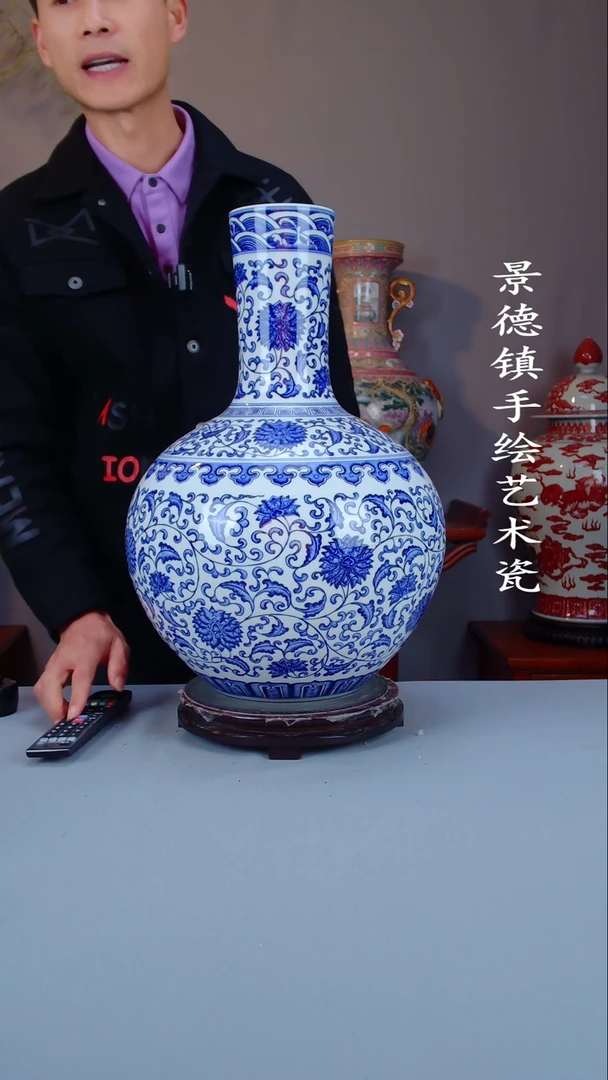 摆件陶瓷景德镇手工手绘陶瓷摆件54