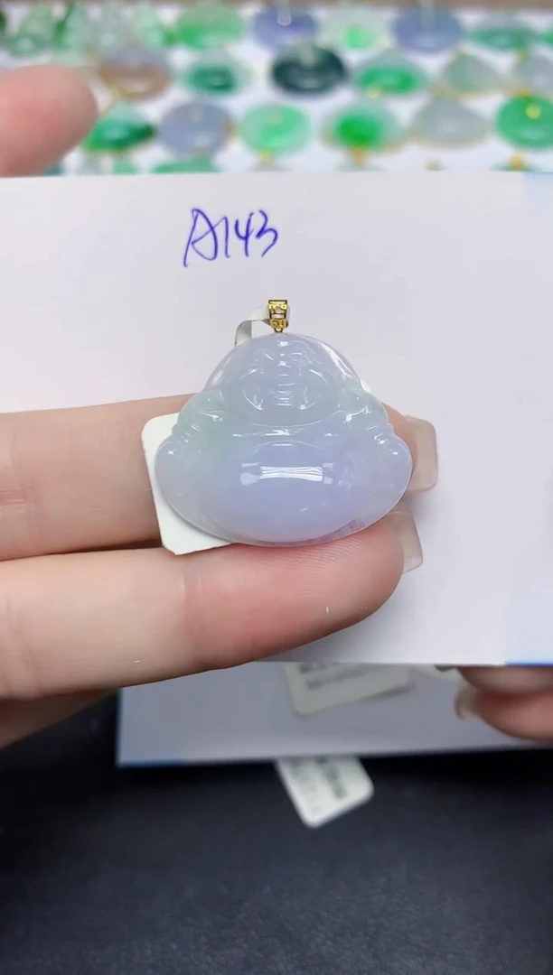 颈饰18K金镶嵌翡翠天然缅甸翡翠A货翡翠百元以上9元证书费自理