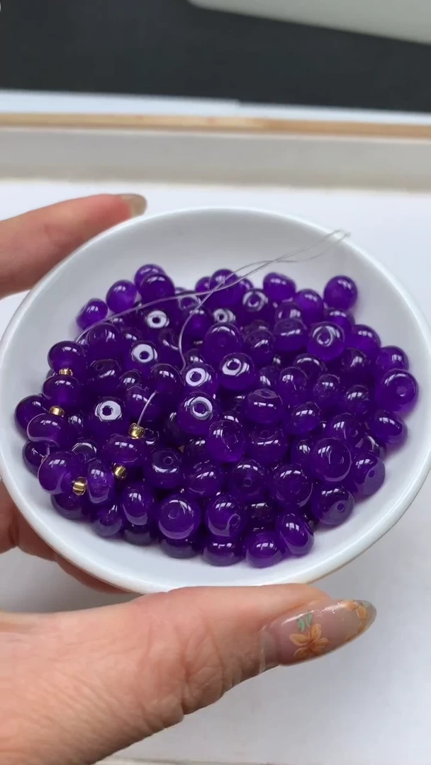 未镶嵌散珠玛瑙/玉髓E735 舒 具 来 算盘5*8mm20个6.8元