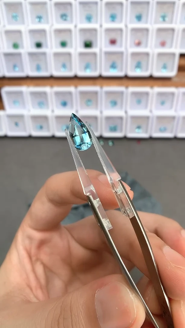 定制海蓝宝石裸石未镶嵌2.94ct 超圣 02041