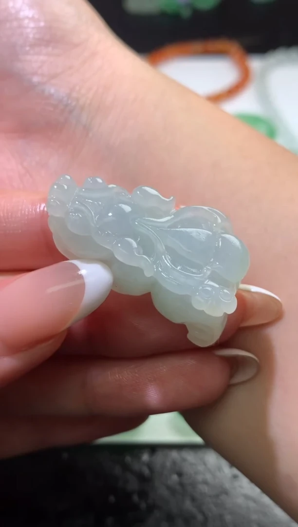 未镶嵌定制翡翠毛货 32.7-17.6-12.2