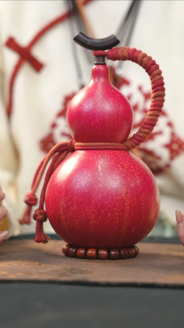 【闪购商品】RY165大漆酒葫芦不包手串及旋转底座