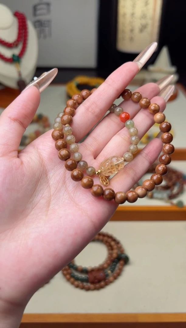 【闪购商品】库克手串未镶嵌库克且末糖双圈px