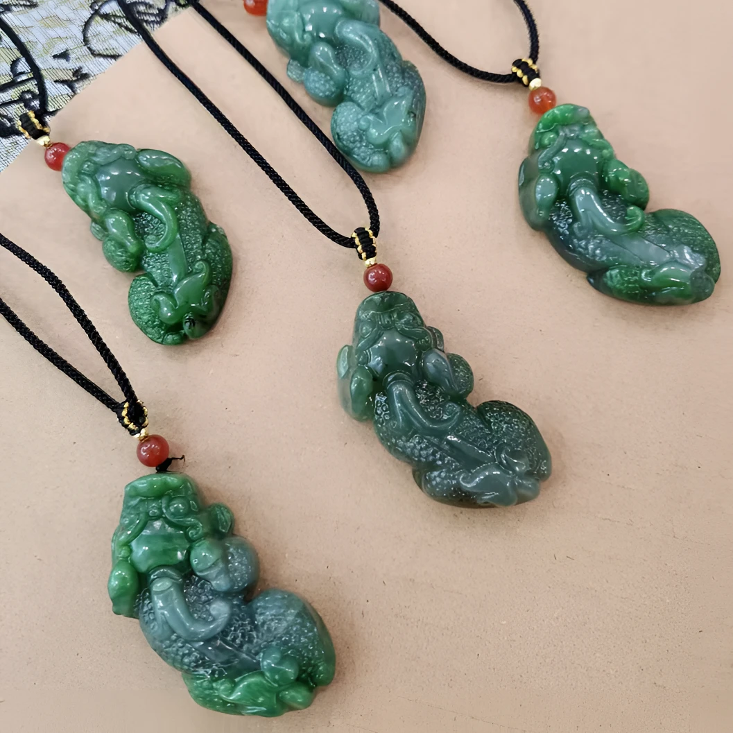 【李总福利】碧玉和田未镶嵌多样性发一吊坠碧玉貔貅G0013