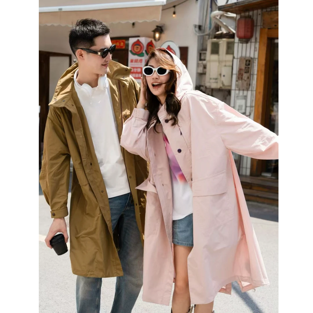 【新款】户外山系休闲工装风连帽风衣5400899