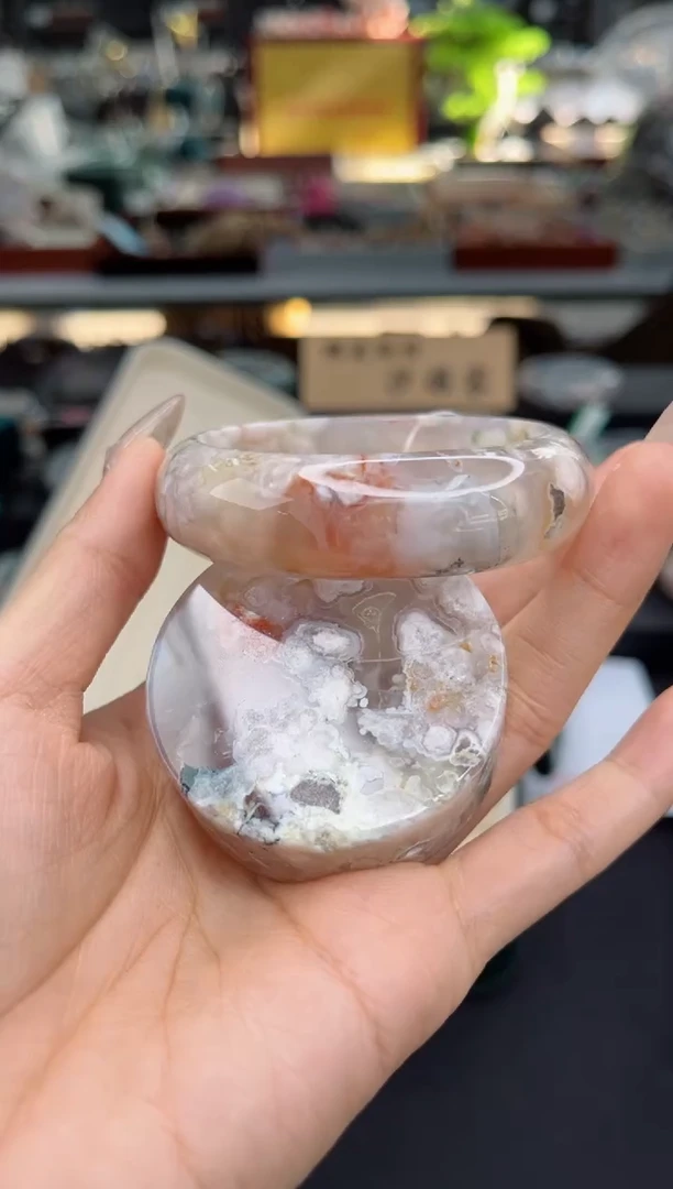 【闪购商品】石英质玉手镯未镶嵌53圈口（赠品镯心）3931078