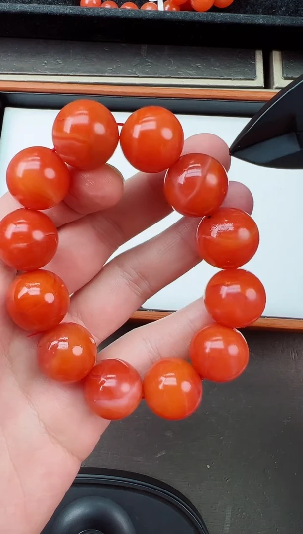 【闪购商品】南红玛瑙手串未镶嵌保山滴水洞哑光手串18+