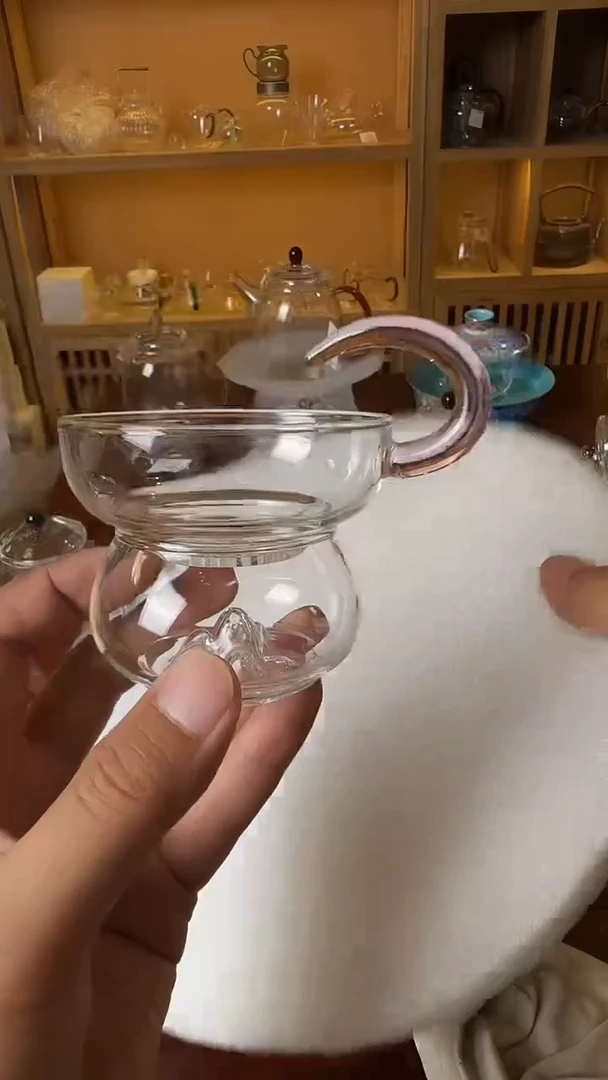 粉色一体茶漏灵角
