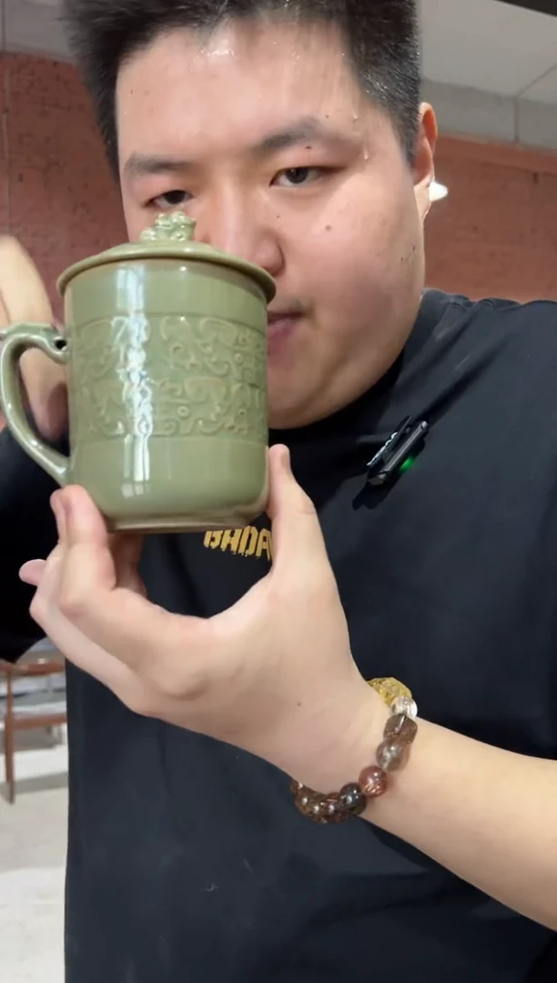 【闪购商品】耀州窑饕餮办公杯一个