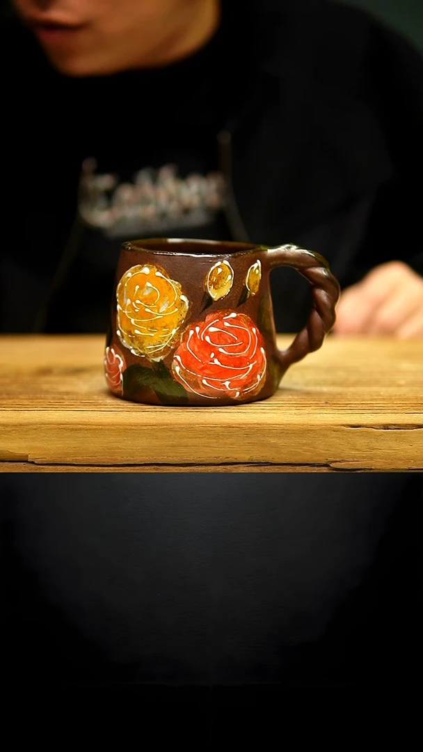 @@陶园瓷舍@@纯手工手绘@高温釉下彩