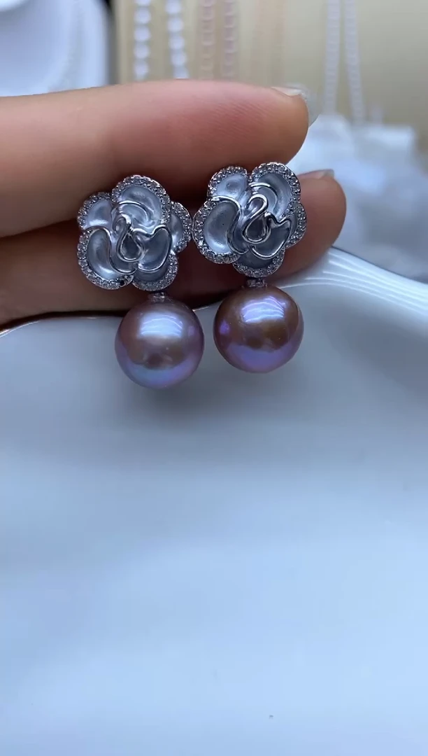 未镶嵌耳饰淡水珍珠耳环样性发其一