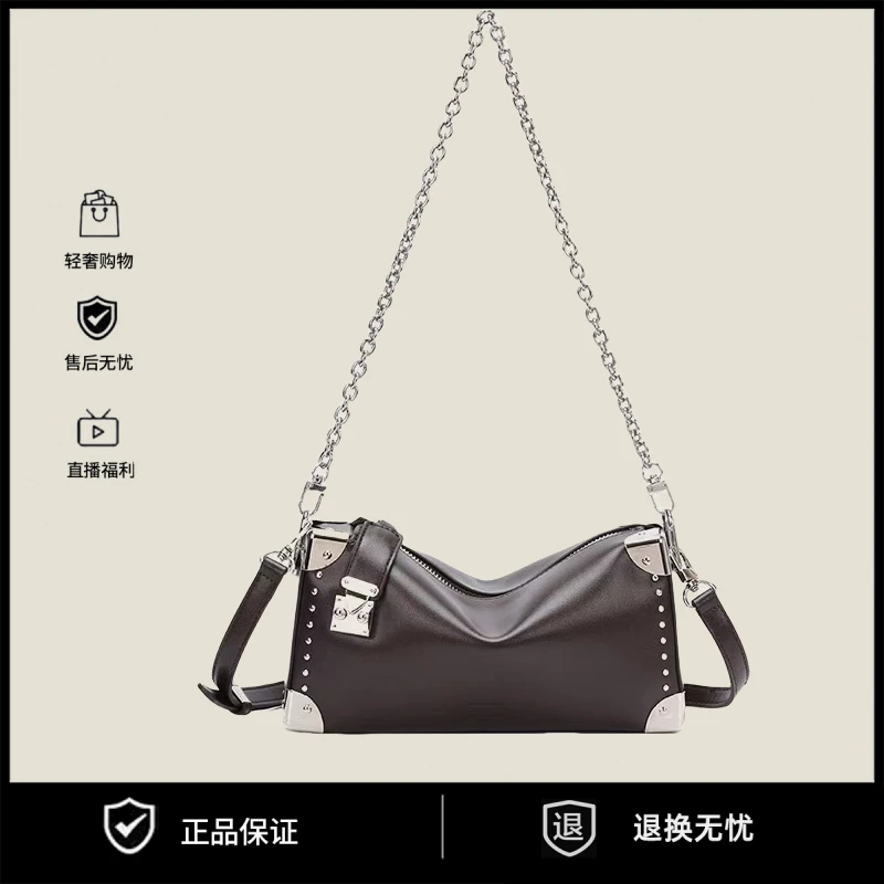 高级感新款女士链条小方包时尚百搭通勤单肩包斜跨包女士夏季轻奢