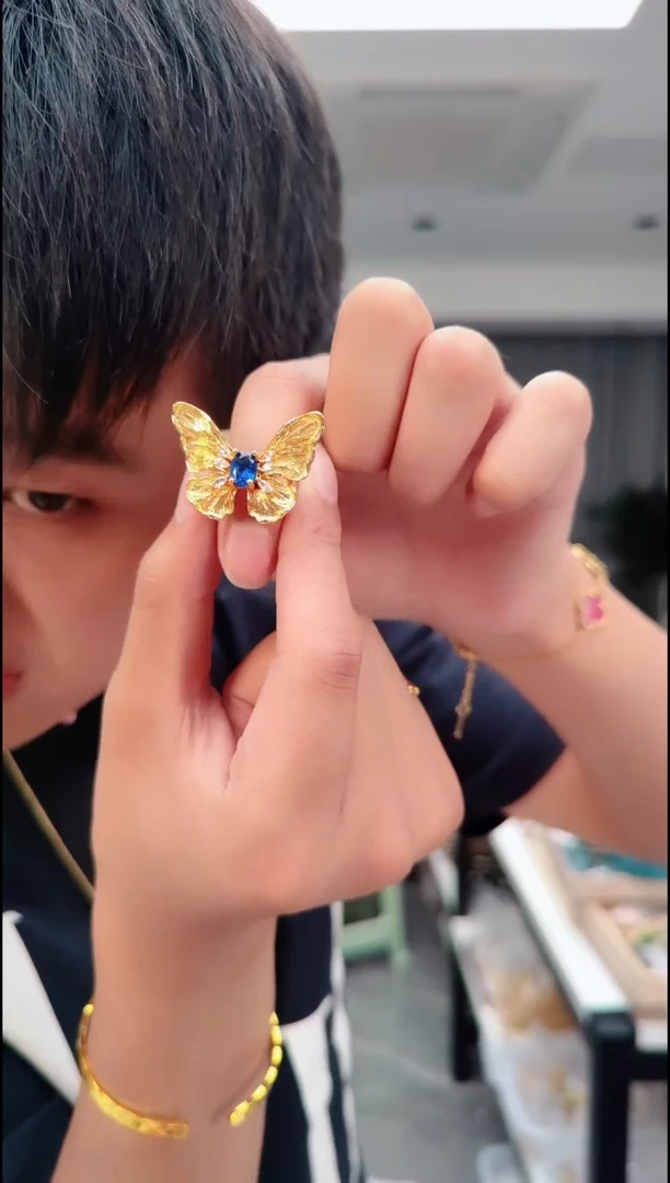 无合金0753蝴蝶戒指