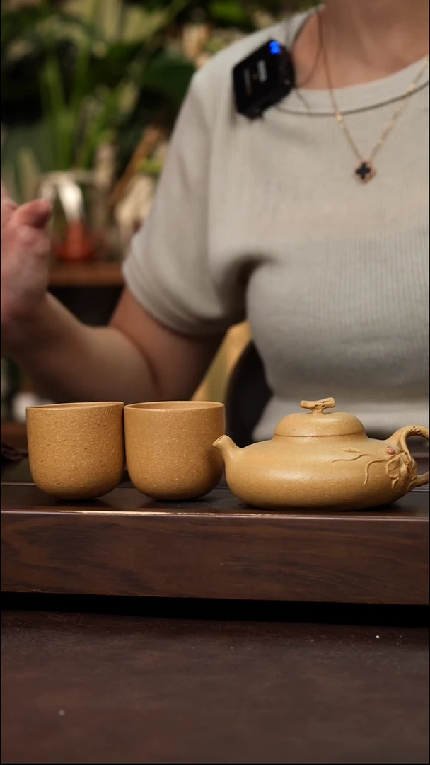 茶壶紫砂老段泥一壶两杯150cc左右