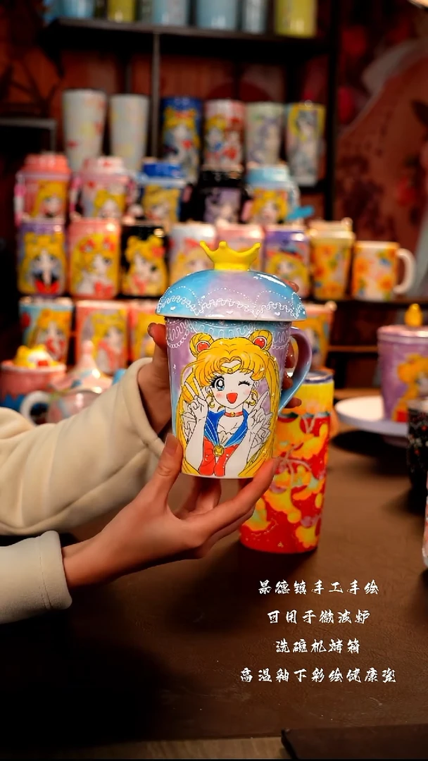 景德镇手工手绘陶瓷杯杯