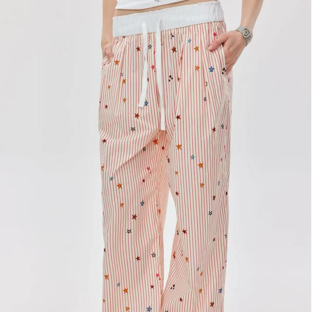 OooF！Yang星星撞色裤