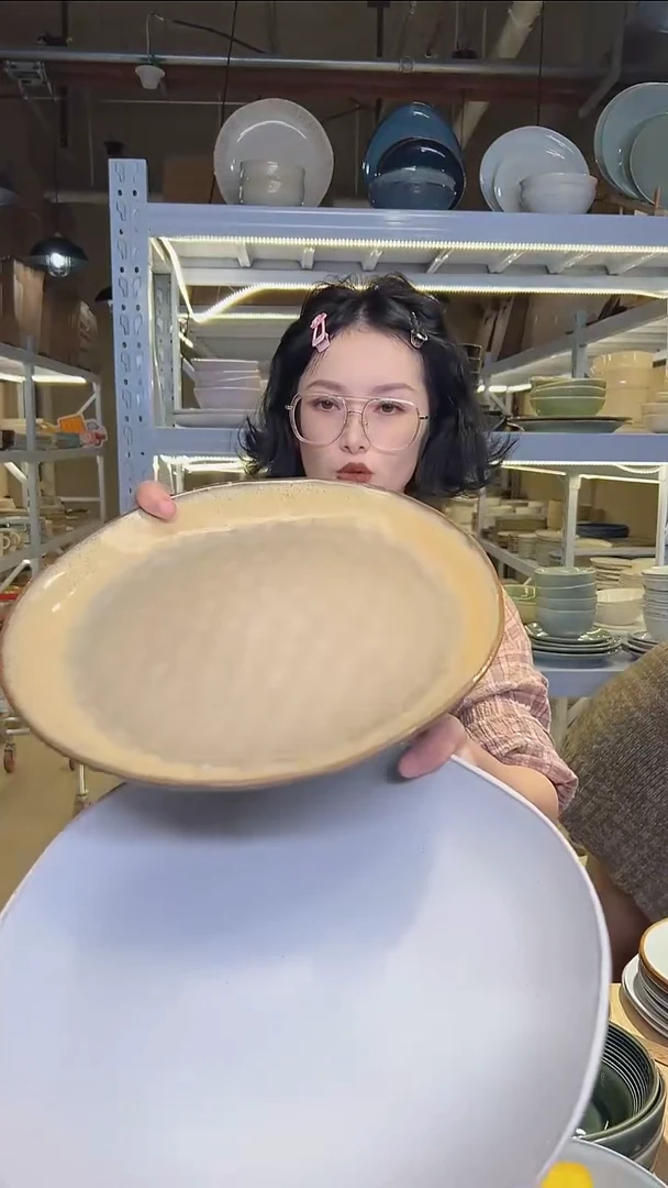 瓷121外贸尾货高温釉下彩陶瓷餐具默认微瑕
