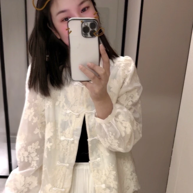 【原歌】夏款国风新中式盘扣衬衫上衣女YG465