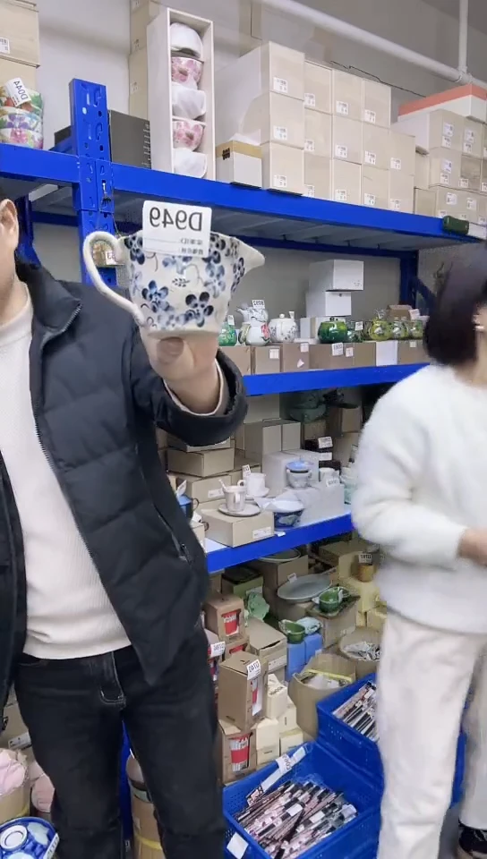 【闪购商品】瓷片进口家用百货D949茶壶