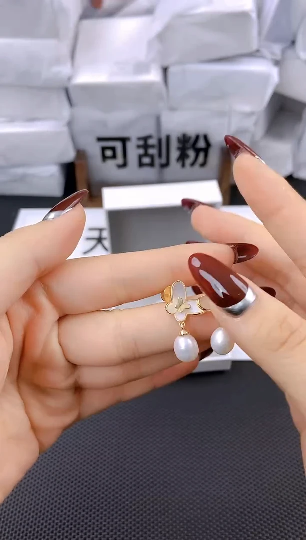 未镶嵌耳饰淡水珍珠ed1022