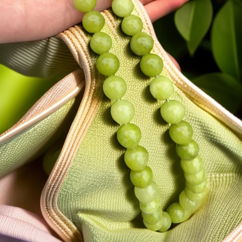 钛钢莫桑石吊坠 大萍子家】绿色天然项链