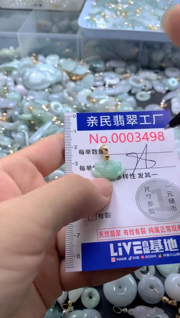 颈饰未镶嵌翡翠3498