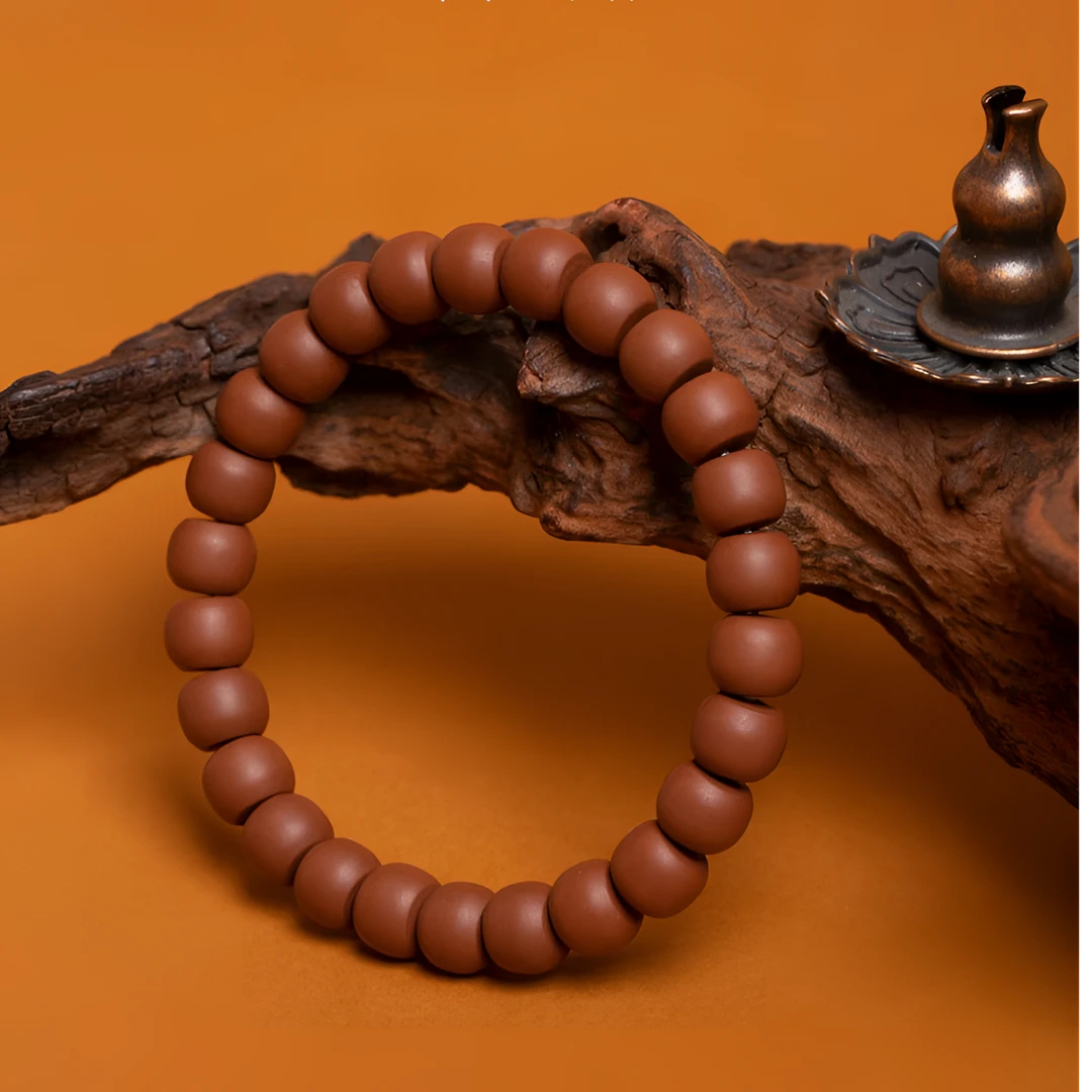 涤纶手链 紫砂手串原矿紫砂手工手串老型直切新中式男女款手串