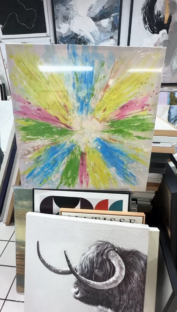 168现代艺术装饰画油画70cm*70cm